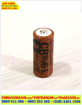 FUJI CR2/3 6.L, Pin nuôi nguồn PLC CR2/3 6.L lithium 3V 1350mAh chính hãng, Xuất xứ NHẬT